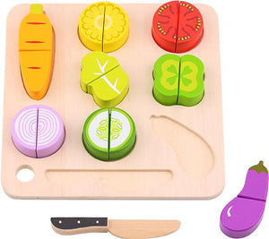 Wooden Vegetable Cutting - Tooky Toy