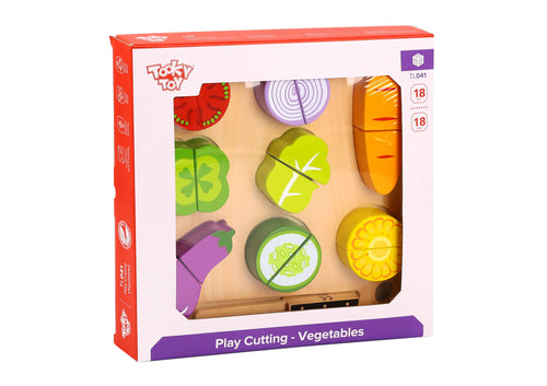 Wooden Vegetable Cutting - Tooky Toy