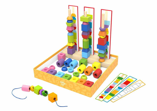 Stacking, Threading, Bead Match - Tooky Toy