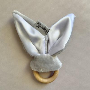Sensory Bunny Ears Teether - Grey & White - Tiger Lily