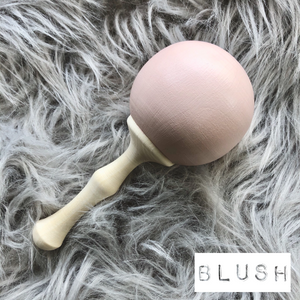 Wooden Rattle - Blush - Tiger Lily