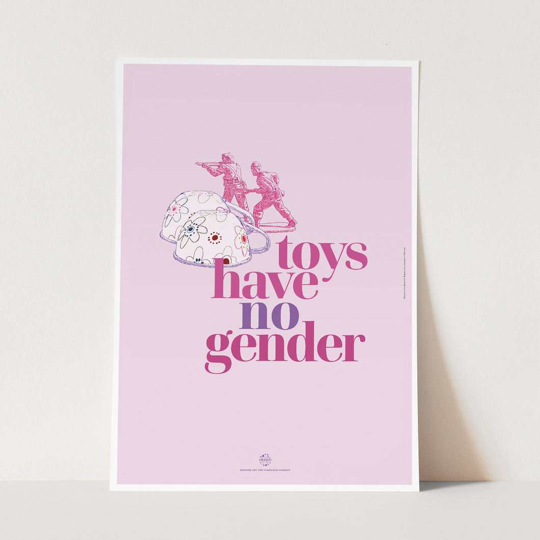 Toys have no gender - A4 Teacups - Amaranto Collection
