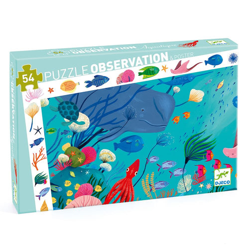 Aquatic Observation Puzzle - Djeco - 54 pc