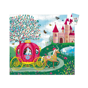 Elise's Carriage Silhouette Puzzle - Djeco - 54 pc